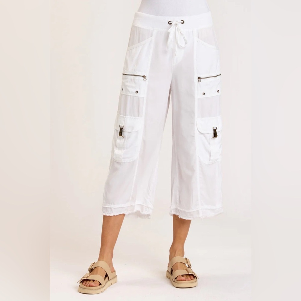 NWT XCVI Birk Gaucho Pant - White